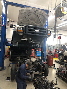 Truck repair at the shop